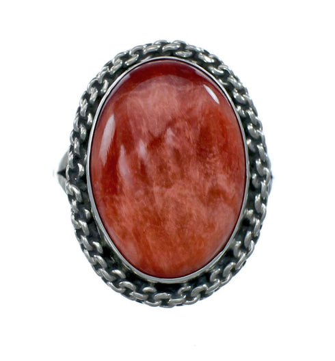 Navajo Sterling Silver Oyster Shell Ring Size 8 SN20449